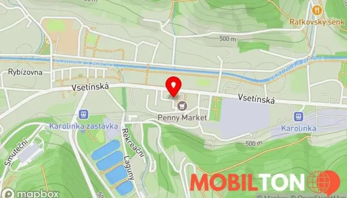 mapa Posezení na Náměstí Restaurace v Radniční nám. 54
