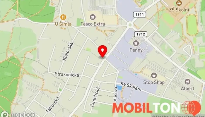 mapa Příbram - Středověký hostinec U Pletánků Restaurace v Zdabořská 61