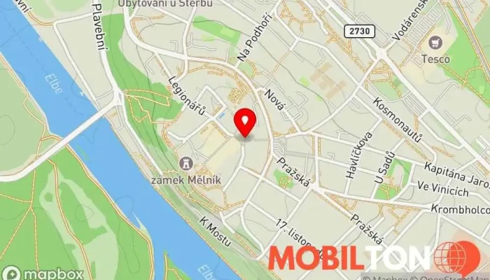 mapa Prodej točené zmrzliny Restaurace v 5. května 11
