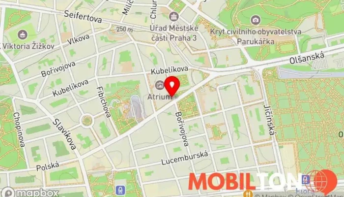 mapa Pub a Bar Na Plech Restaurace, Bar v Praha 3-Žižkov