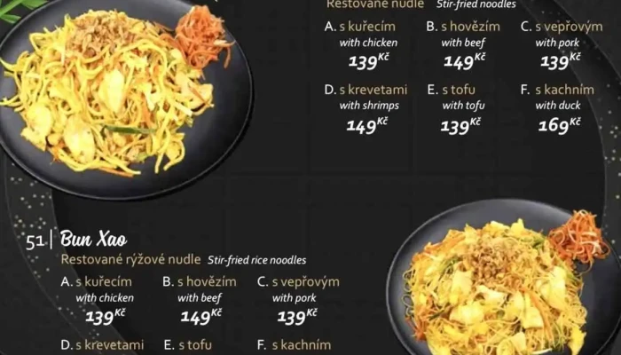 Quan An Chau A Menu - Letecká 410