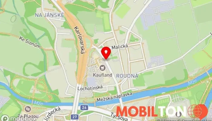 mapa QuikSet Prodej mobilních telefonů, Prodejna příslušenství k mobilním telefonům, Opravna telefonů v Plzeň 1-Severní Předměstí