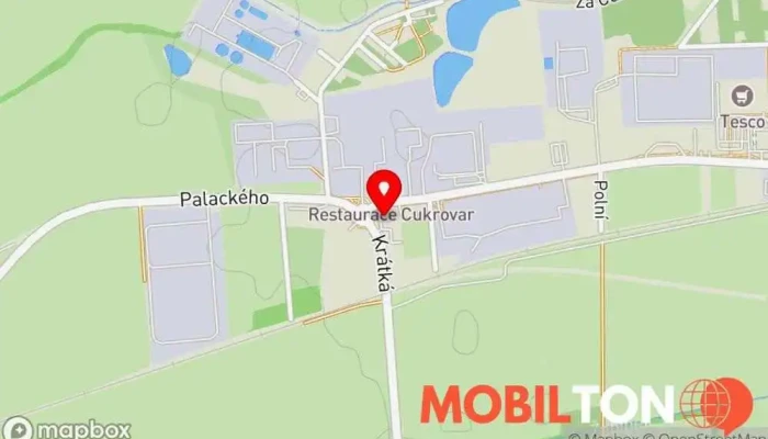 mapa R-club Restaurace Restaurace v Krátká 435