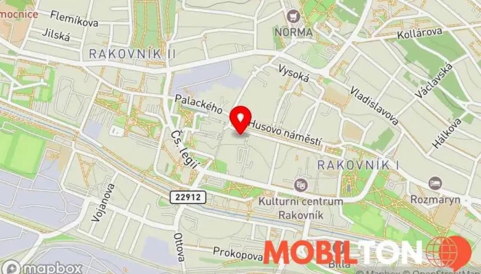 mapa Radniční sklípek Rakovník Vinný sklep v Rakovník I