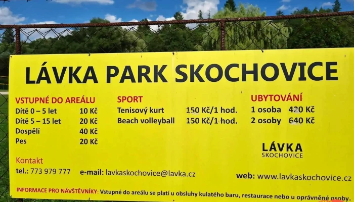 Rekreacni Areal Klub Lavka Skochovice Menu - Vltavská 654