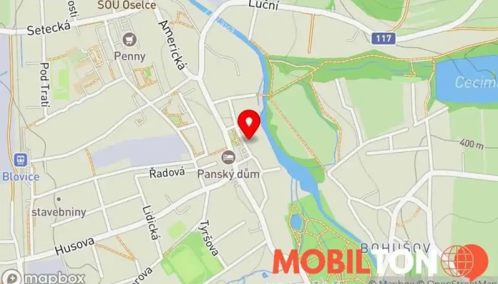 mapa René Úbl Výroba klíčů, Prodej mobilních telefonů, Prodejna razítek, Broušení v Masarykovo nám. 99