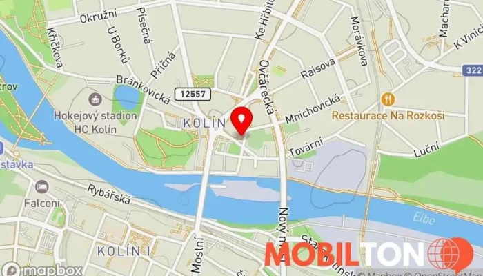 mapa Restaurace - Čínská Restaurace Kanton Čínská restaurace, Restaurace v Kolín V