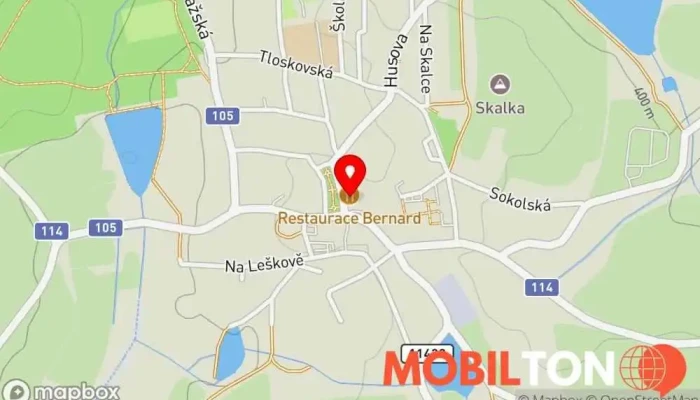 mapa Restaurace a bistro Heřmanka Restaurace, Bistro v nám. Jana Heřmana 102