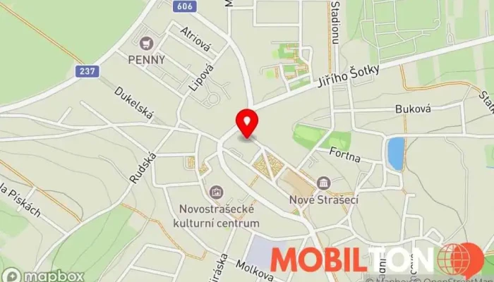 mapa Restaurace a jídelna U Axamitů Restaurace v 28. října 202