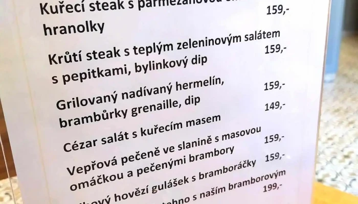 Restaurace A Kavarna Cafe Della Porta Menu - Nám. 5. Května 3