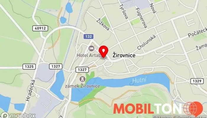 mapa Restaurace a kavárna ,,u Kuše