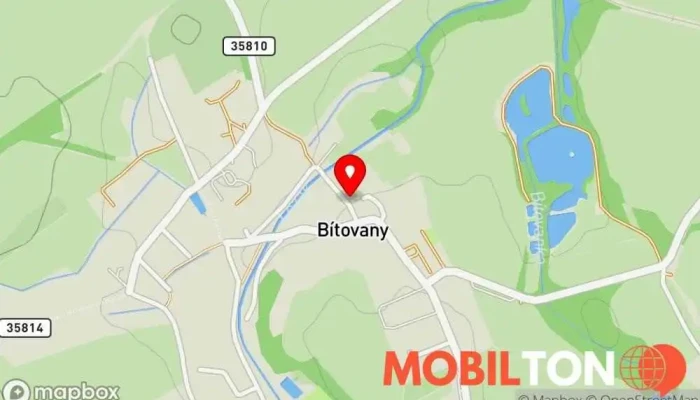 mapa Restaurace a penzion U Nováků - BÍTOVANY Restaurace v Bítovany