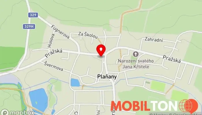 mapa Restaurace Abonent Restaurace v Pražská 40