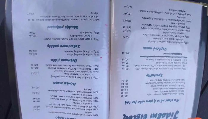 Restaurace Adria -  Menu - Výletní 543