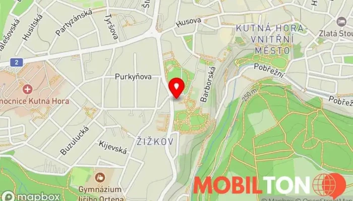 mapa Restaurace Barbora Restaurace v Žižkov