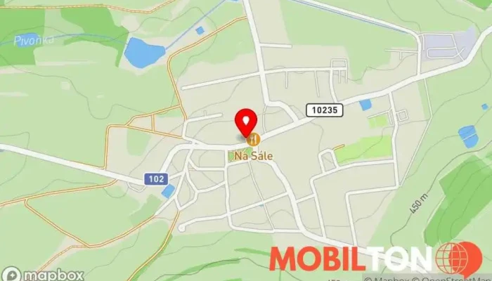 mapa Restaurace Bláha Restaurace v Krásná Hora nad Vltavou