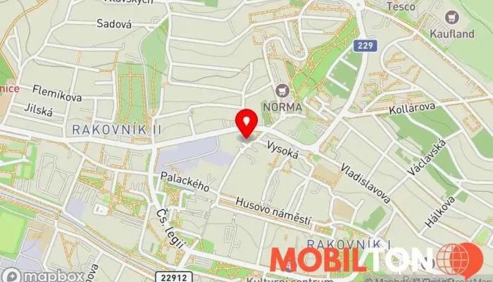 mapa Restaurace 