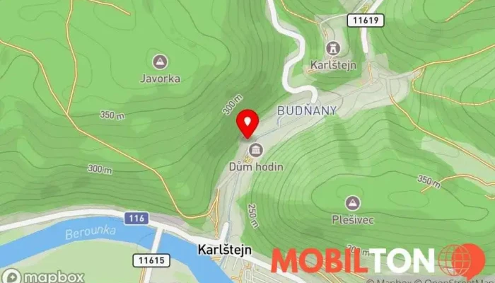 mapa Restaurace Buongiorno Restaurace v Karlštejn