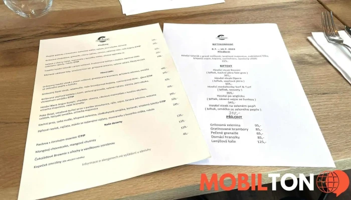 Restaurace Caravan -  Menu - Rozdělov