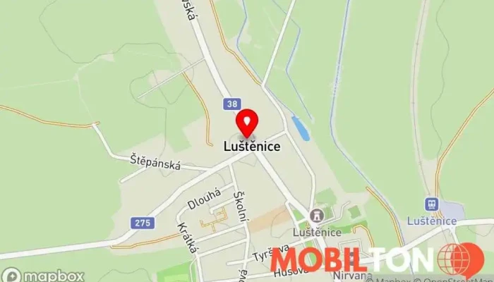 mapa Restaurace Černý Orel Restaurace v Mladoboleslavská 33