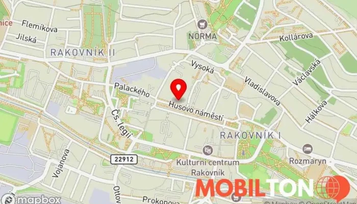 mapa Restaurace Černý Orel Restaurace v Husovo nám. 120