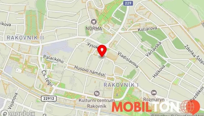 mapa Restaurace Česká Chalupa Restaurace v U Hluboké studny 133