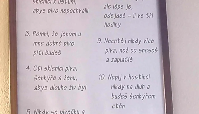 Restaurace Cizov Menu - Čížov-jihlava 1