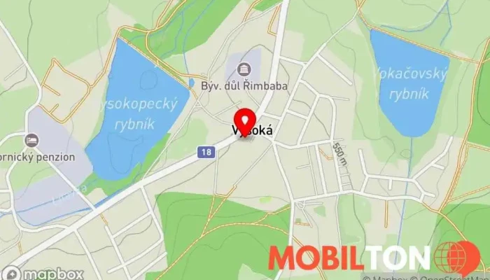 mapa restaurace Drmlovka Restaurace v Vysoká Pec