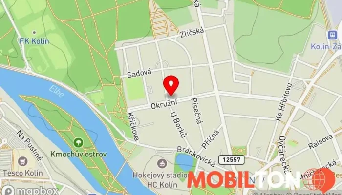 mapa Restaurace Dymokurská Restaurace v Okružní 599