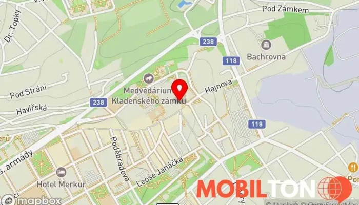 mapa Restaurace ElenArt Restaurace v 1 Kladno 1 CZ, Nám. Starosty Pavla 331