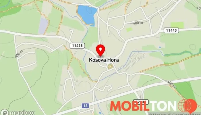mapa Restaurace Elenka Restaurace v Kosova Hora