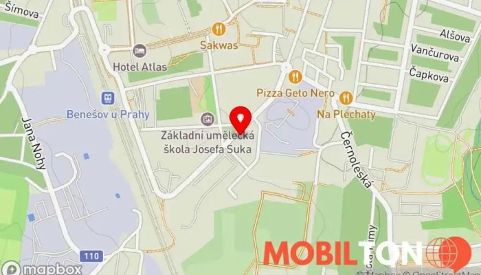 mapa Restaurace Ferdinand Restaurace v Táborská 496
