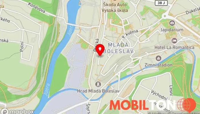 mapa Restaurace Grand Restaurace v Mladá Boleslav I