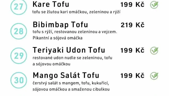 Restaurace Han Food -    Citypark Jihlava Menu - Hradební 01/1