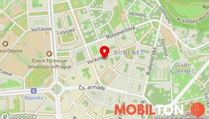 mapa Restaurace Kavala Řecká restaurace v Praha 6-Bubeneč