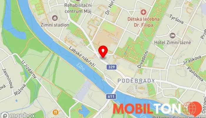 mapa Restaurace Klíček Veganská restaurace, Vegetariánská restaurace v 22, Husova 62