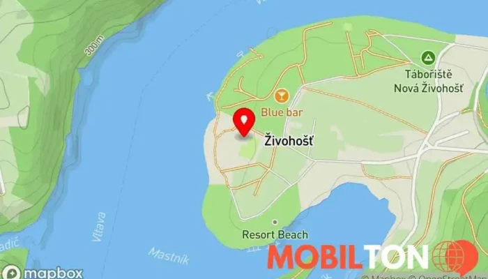 mapa Restaurace Klubovna Restaurace v Křečovice-Neveklov