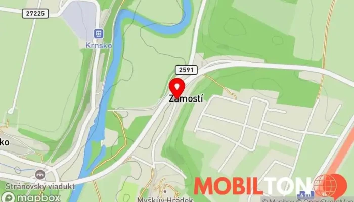 mapa Restaurace Kocanda Restaurace v Písková Lhota-Krnsko