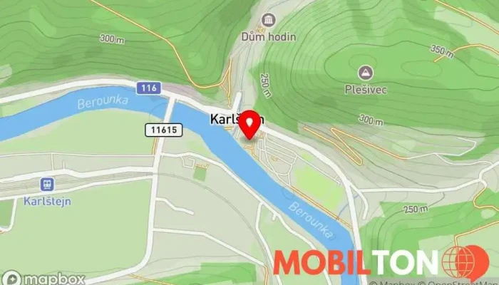 mapa Restaurace Koliba Eliška Restaurace v Karlštejn
