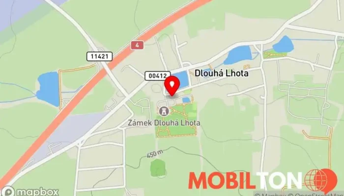 mapa Restaurace Konírna Restaurace v Dlouhá Lhota