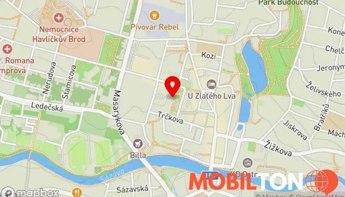 mapa Restaurace Kozlovna Smetanovo náměstí Restaurace v Smetanovo nám. 1975