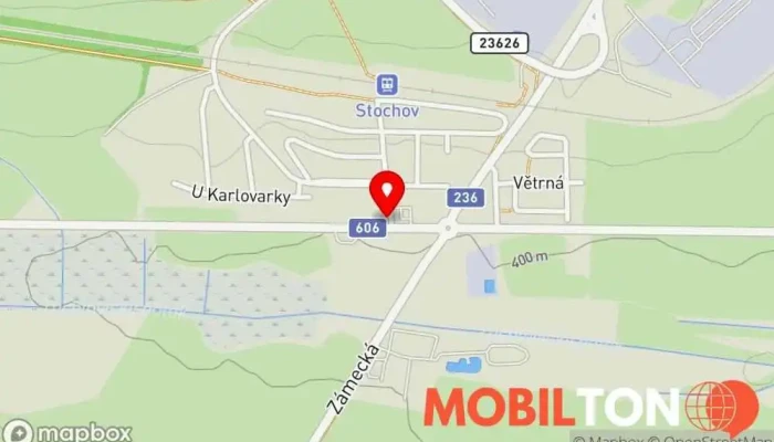 mapa Restaurace Krušovice Restaurace v Karlovarská