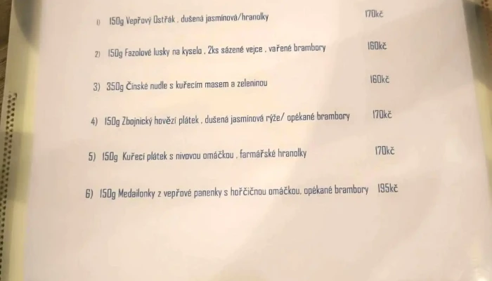 Restaurace Majeruv Dvur Menu - Nerudova 141