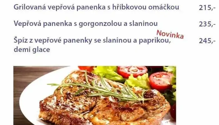 Restaurace Marina -  Bar Menu - Arménská 3294