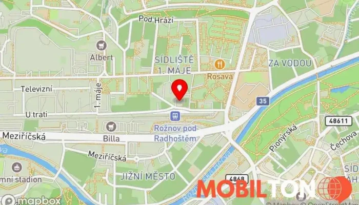 mapa Restaurace Menu Travinář Restaurace v Zemědělská 2597