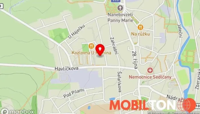 mapa Restaurace Mexiko Restaurace v Na Severním sídlišti 87