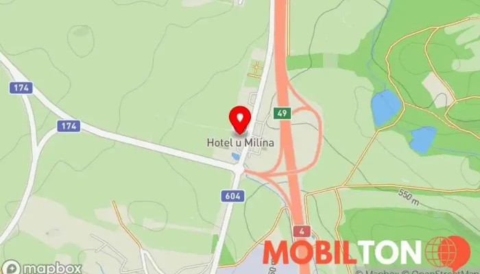 mapa Restaurace/ Motorest u Milína Restaurace v Milín