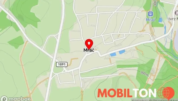 mapa Restaurace Mrač Restaurace v Mrač