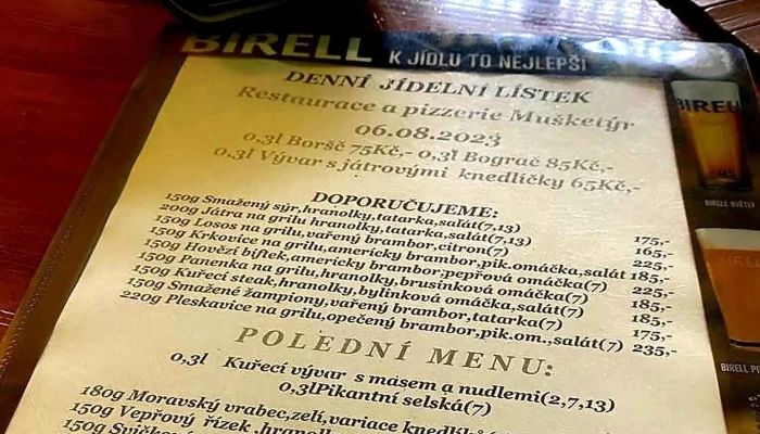 Restaurace Musketyr Instagram - Boleslavská 63