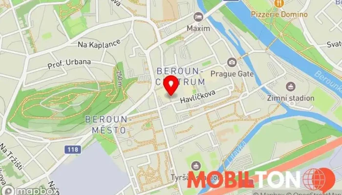 mapa Restaurace na Baště Restaurace v Centrum